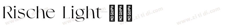 Rische Light字体转换